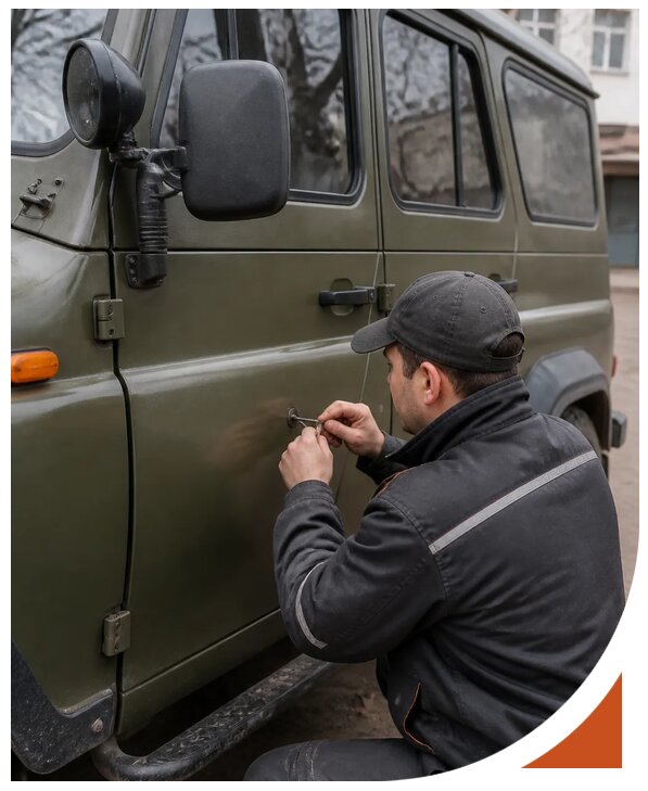 Профессиональное вскрытие автомобиля УАЗ без повреждений в Тихорецке
